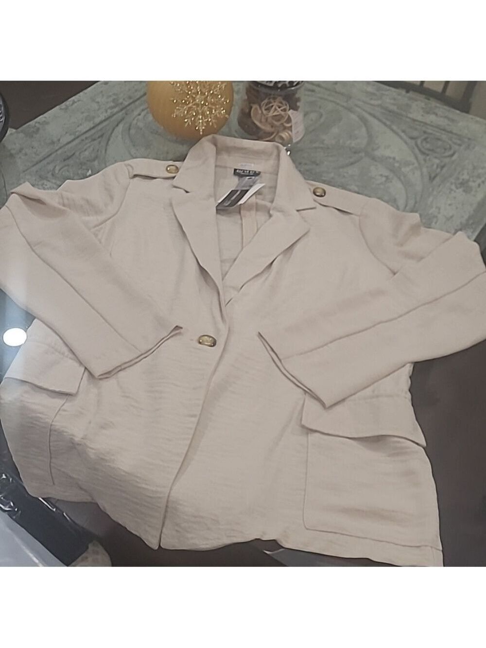 New womens light nude spring jacket s